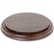 Plymor Solid Walnut Round Wood Display Base with Ogee Edge, 6.25" W x 6.25" D x 0.75" H